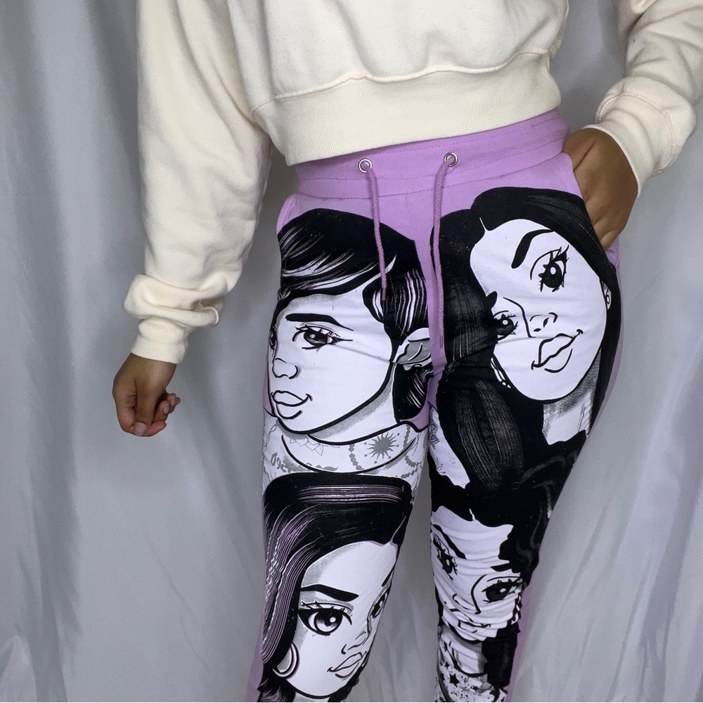 Graphic sweatpants